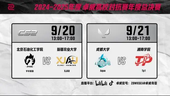 卓威高校对抗赛正式启动 全国多所高校角逐电竞冠军