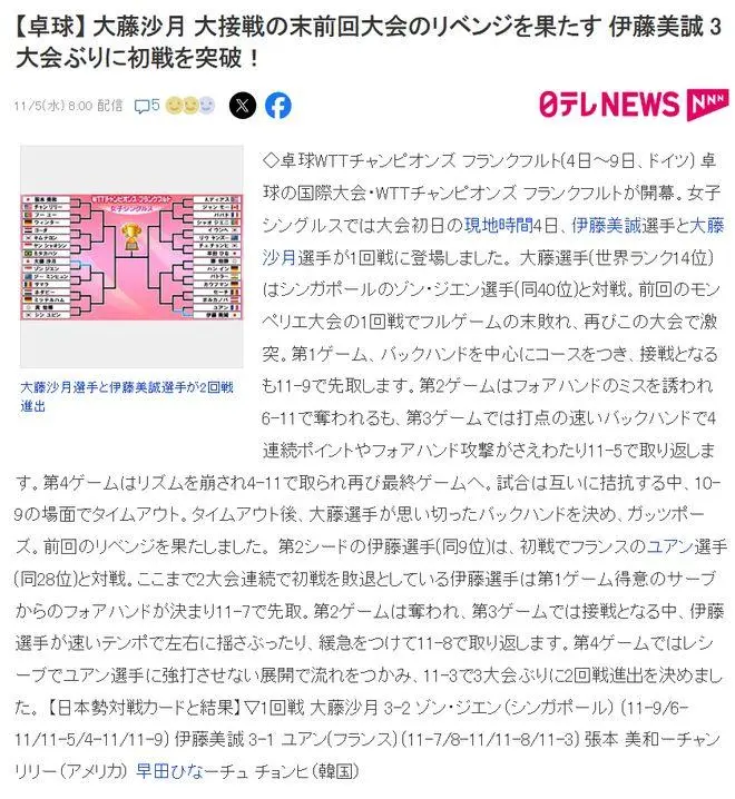 马龙王楚钦会师WTT法兰克福冠军赛男单决赛 国乒提前锁定冠亚军